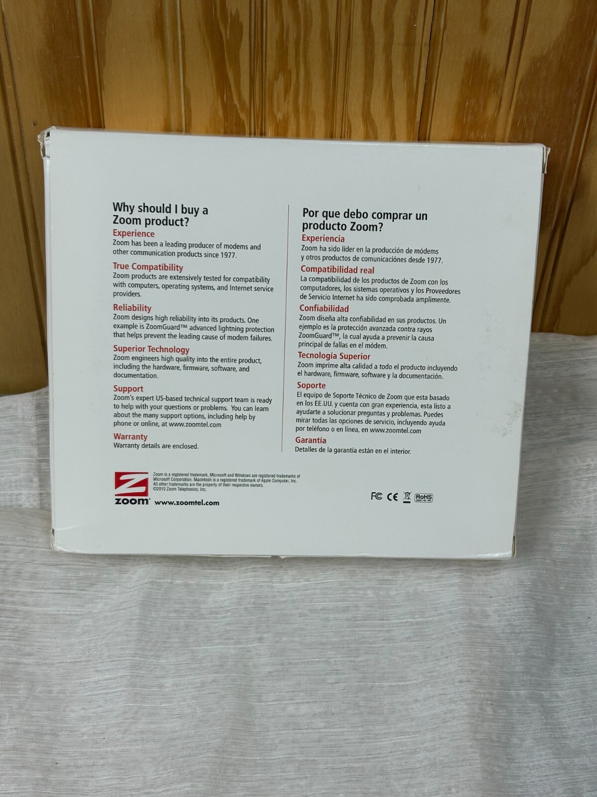 New Open Box Zoom X5 DSL 2/2+ 4-Port Ethernet Modem Model 5654 Gateway Router