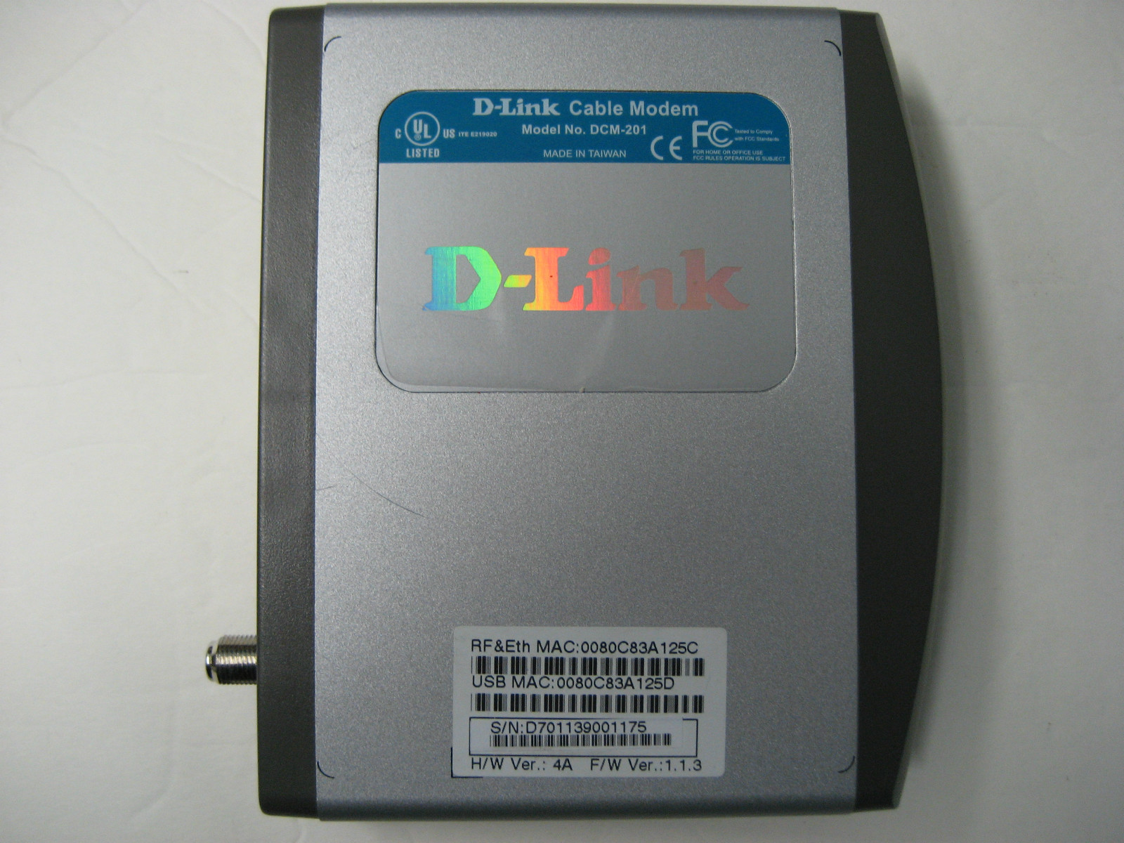 D-link DCM 201 (DCM-201) Cable Modem