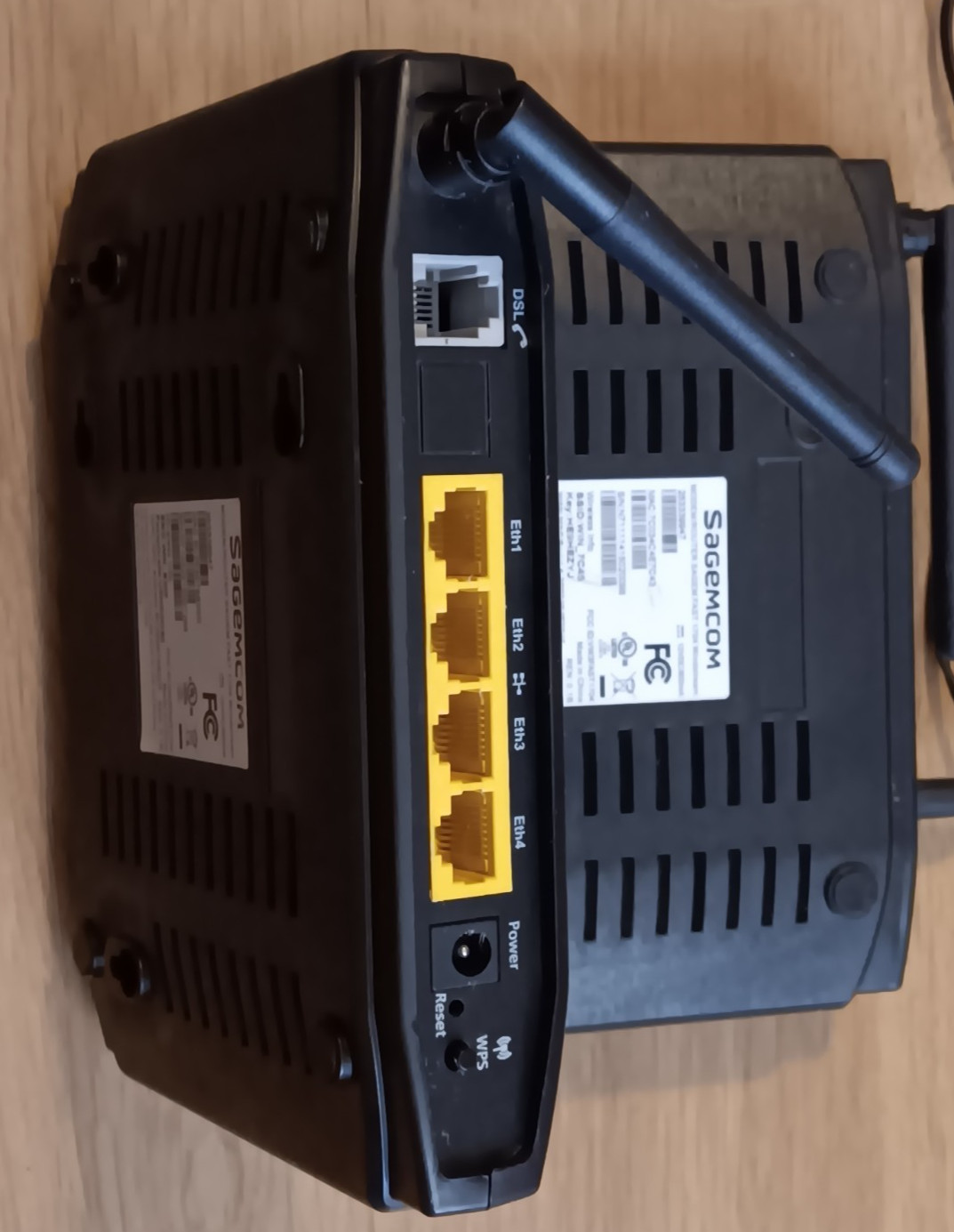Windstream Sagemcom Modem w/ Power Cord Lot 12 VDC 800mA 253339947 1704 Sagem