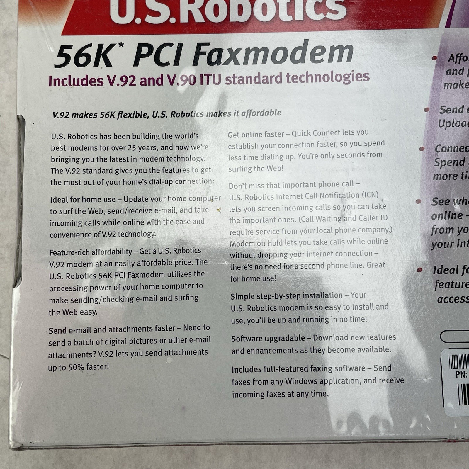 US Robotics V.92 V.90 56K ITU PCI Int Faxmodem Model USR5660A Lot of 3