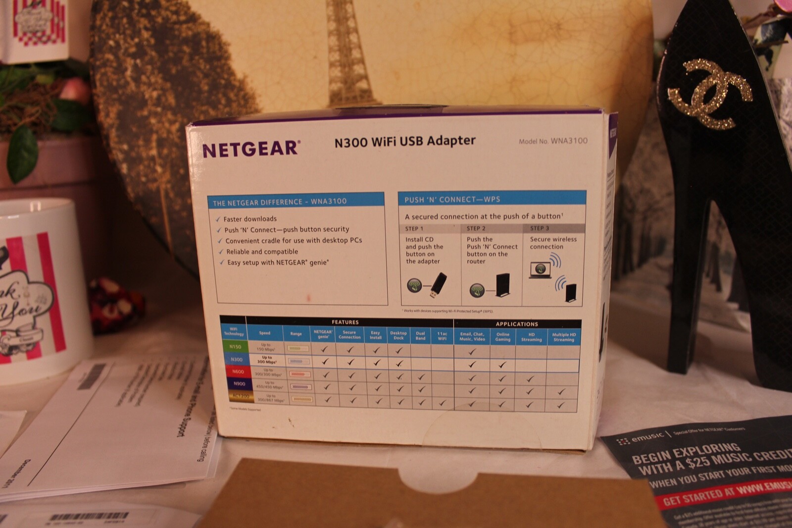NETGEAR N300 WIFI USB ADAPTER!