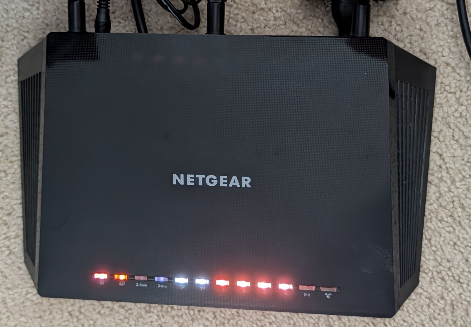 NETGEAR R6400 AC1750 Dual Band Smart WiFi Router w/ Power Adapter Tested