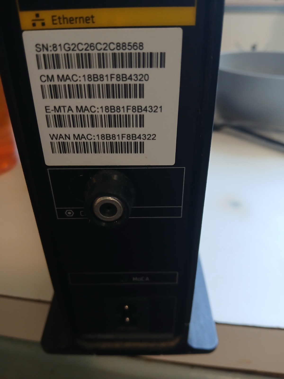 Arris TG1682G Panoramic WiFi Gateway Cable Modem Router Untested No Power Cord