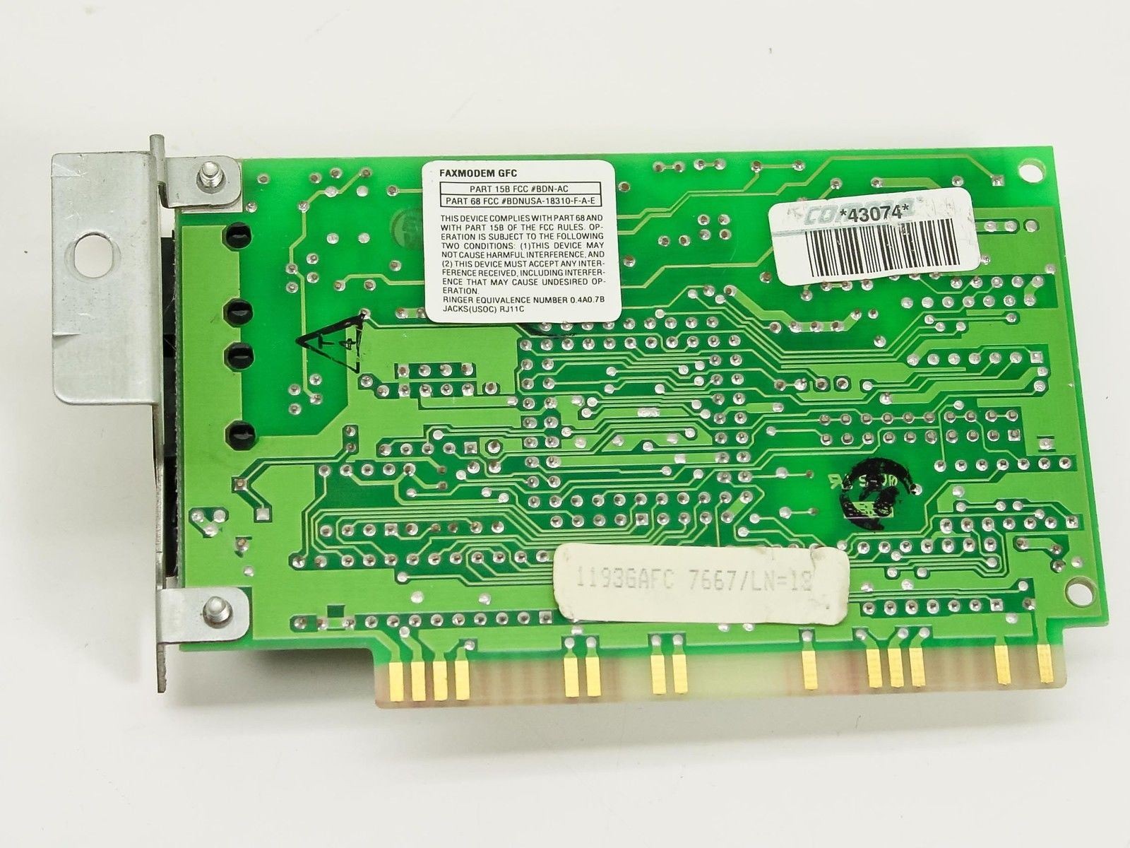 Compaq 141607-001 Prolinea 9600 Data/Fax Modem Card ISA Rockwell RC224ATF
