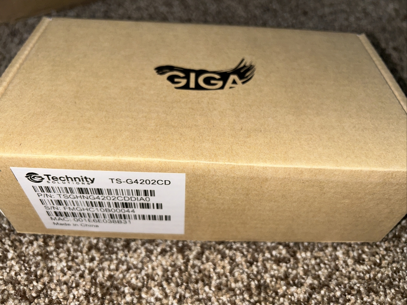 Technity Solutions TS-G4202CD GigaWire Coax Modem 12V/1A DC – NEW!