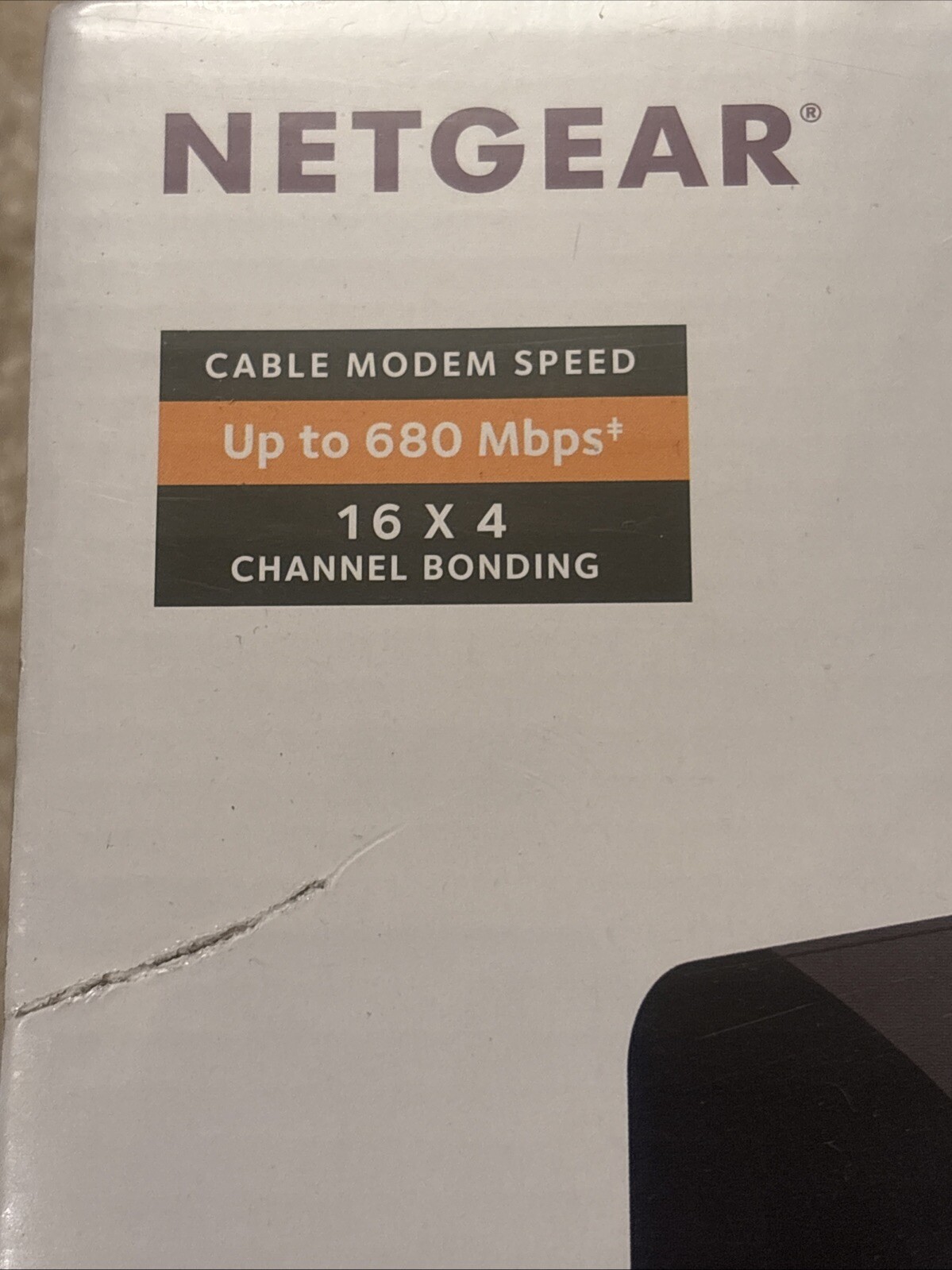 NETGEAR Cm500-1aznas 16×4 DOCSIS 3.0 Cable Modem Max Download Speeds of 680mbps