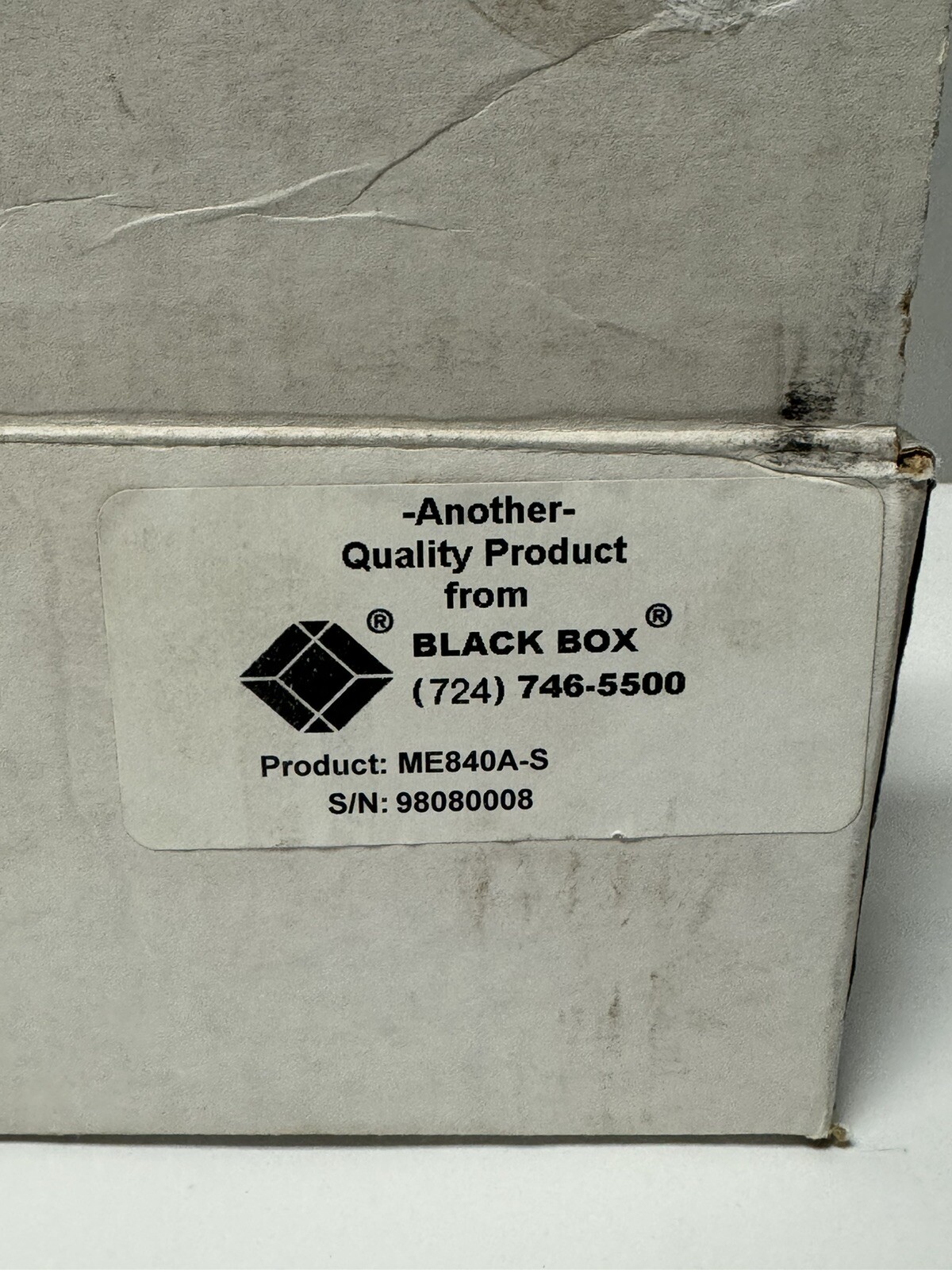 Black Box ME840A-S Black Box 120v-ac 20w Short Haul Modem HSM-FSK (Slave) New