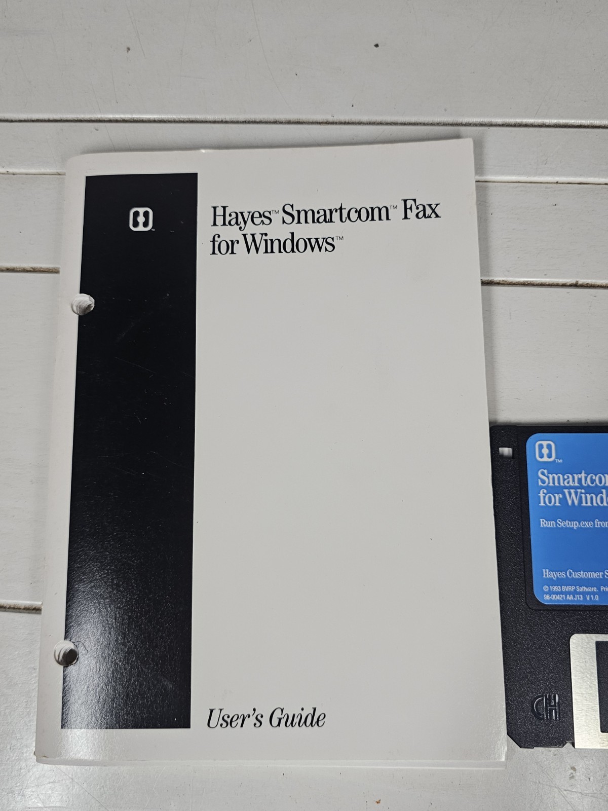 HAYES SMARTCOM FAX MODEM USER MANUAL GUIDE INSTRUCTION FOR WINDOWS Genuine Rare!