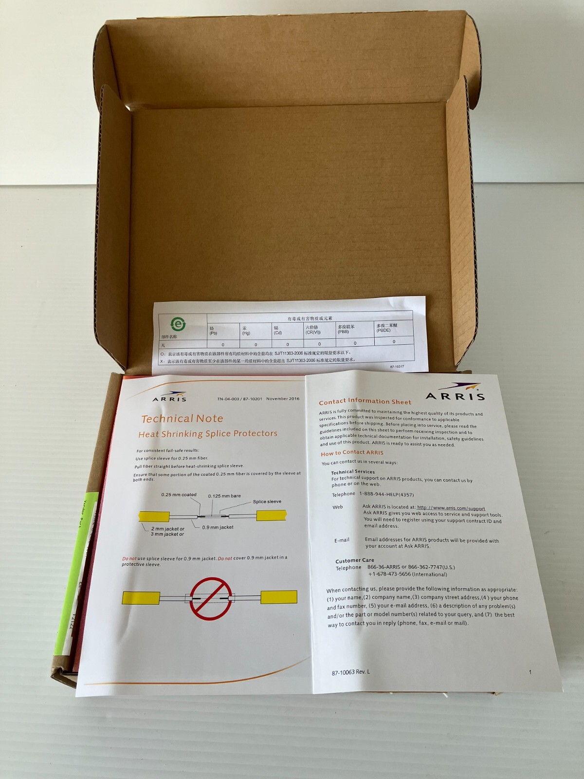 Arris DP95M10S02A0S-1MC-00 10 Channel Fiber Optic Cassette EQ11