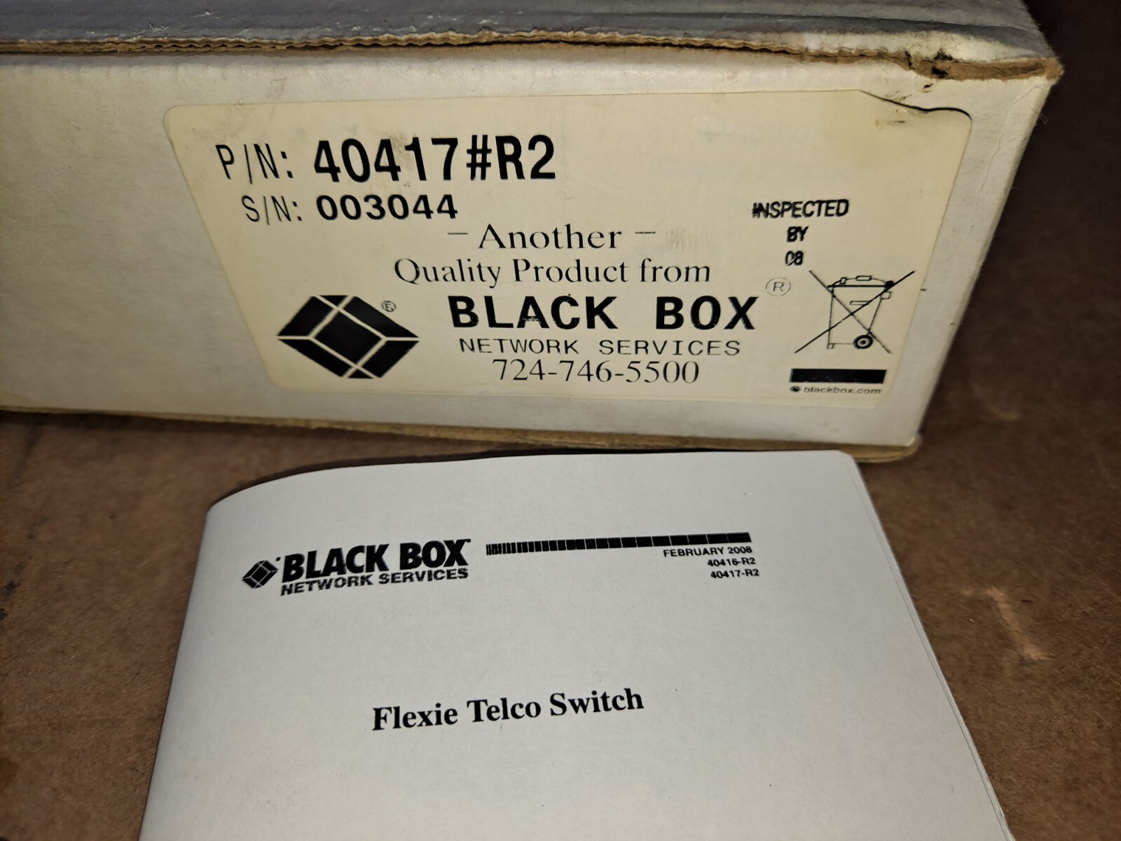 NEW BLACK BOX 40417#R2 Flexie Telco Switch 8 PORT Fast Shipping