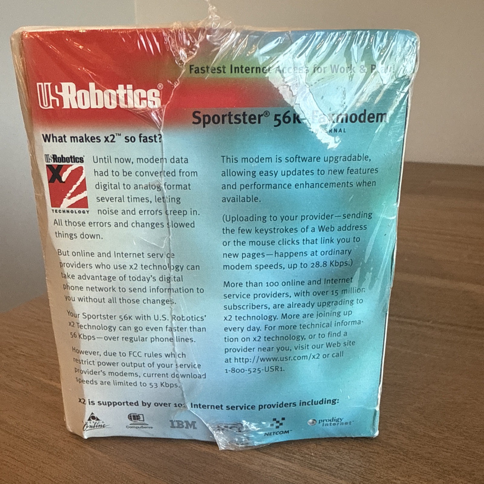 US Robotics Sportster 56K Faxmodem Internal Vintage Model No 1787/PC Plug & Play
