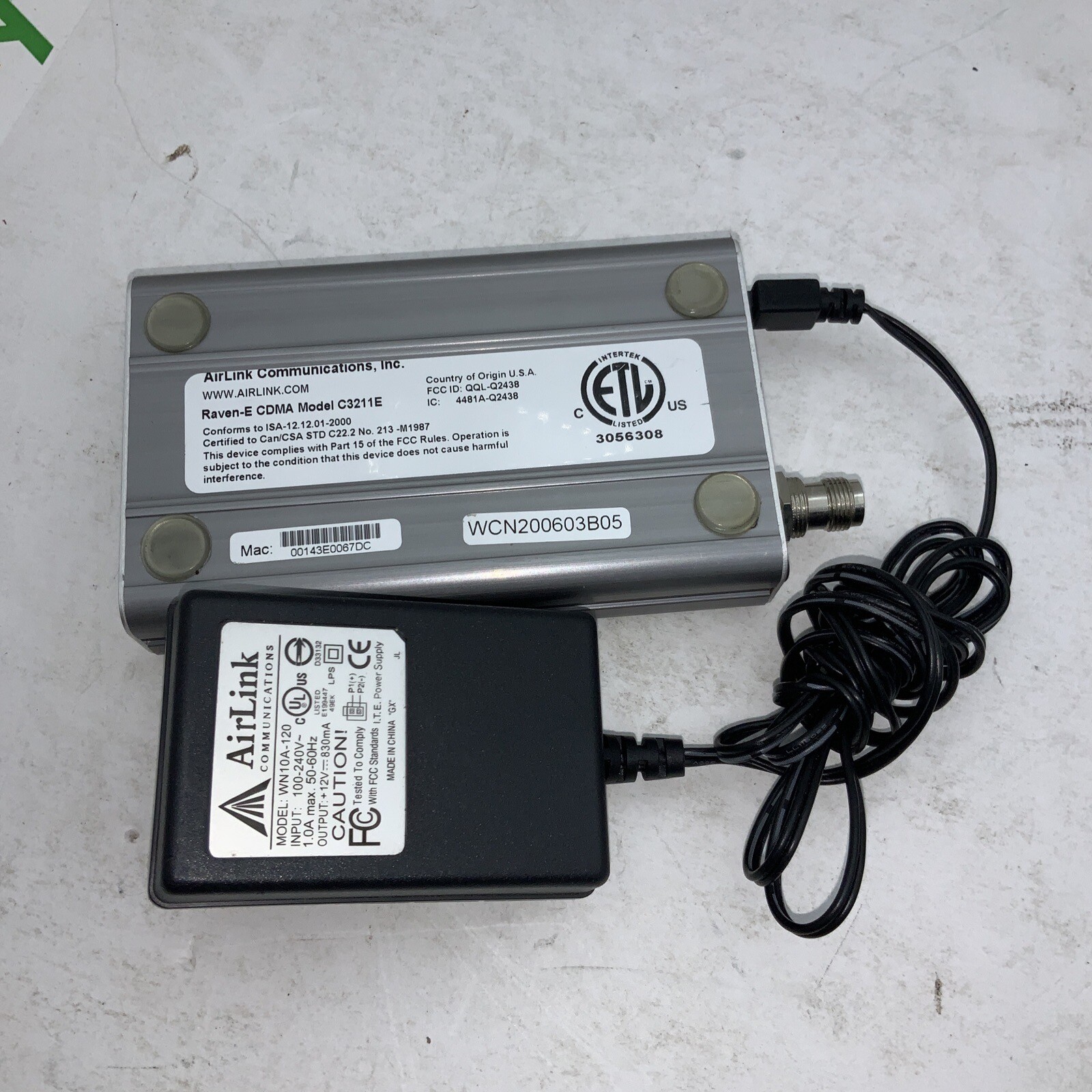AIRLINK COMMUNICATIONS RAVEN-E C3211E-V Tested