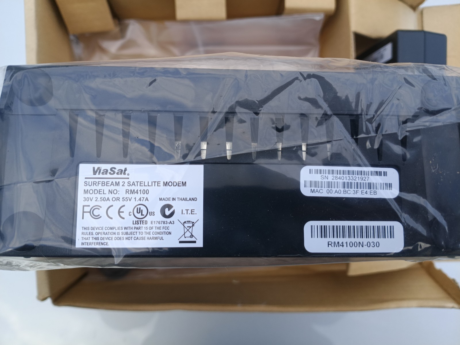 Brand New ViaSat SurfBeam 2 (Model RM4100) Satellite Modem