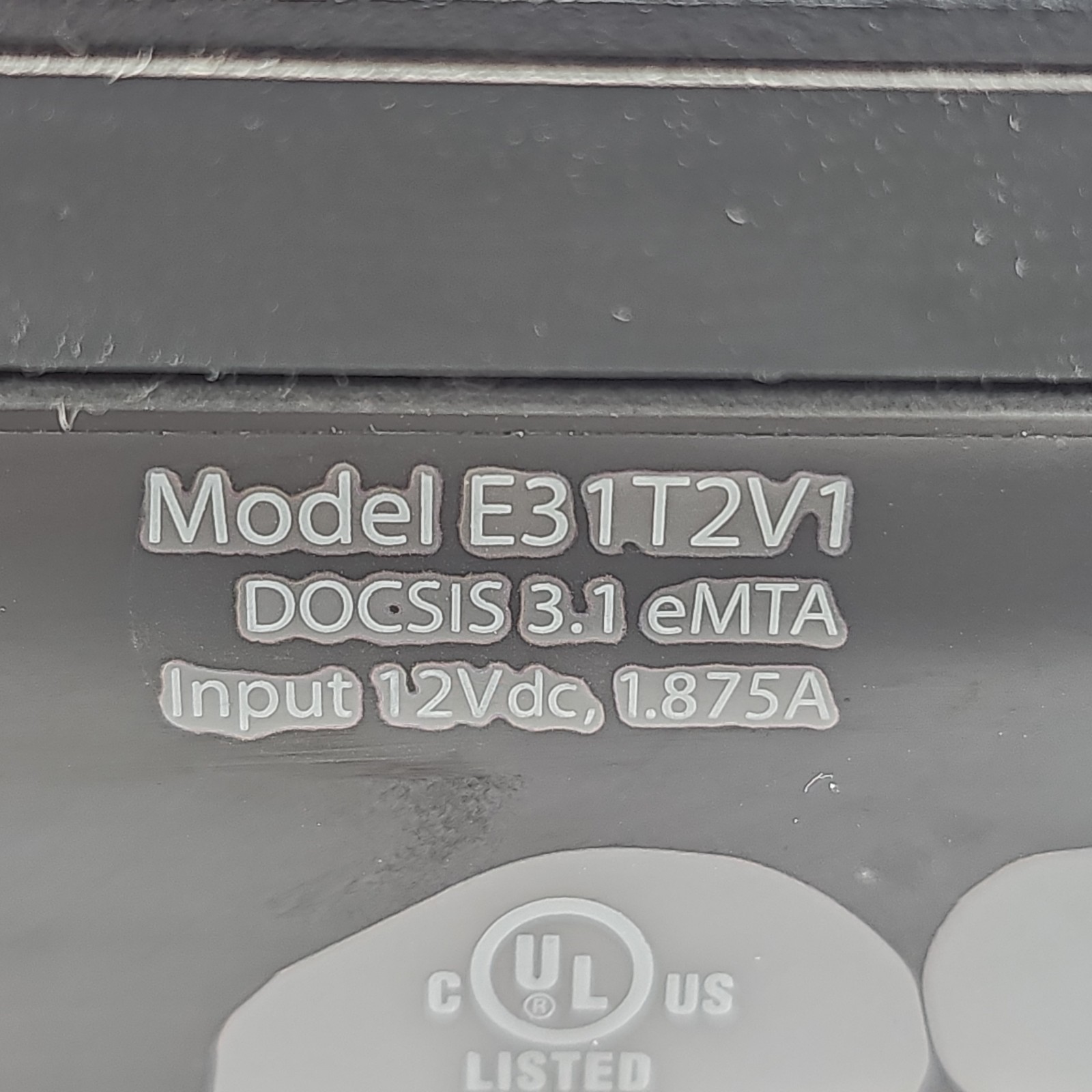 Spectrum Internet Cable Modem E31T2V1 DOCSIS 3.1 eMTA with Power Cord and Cable