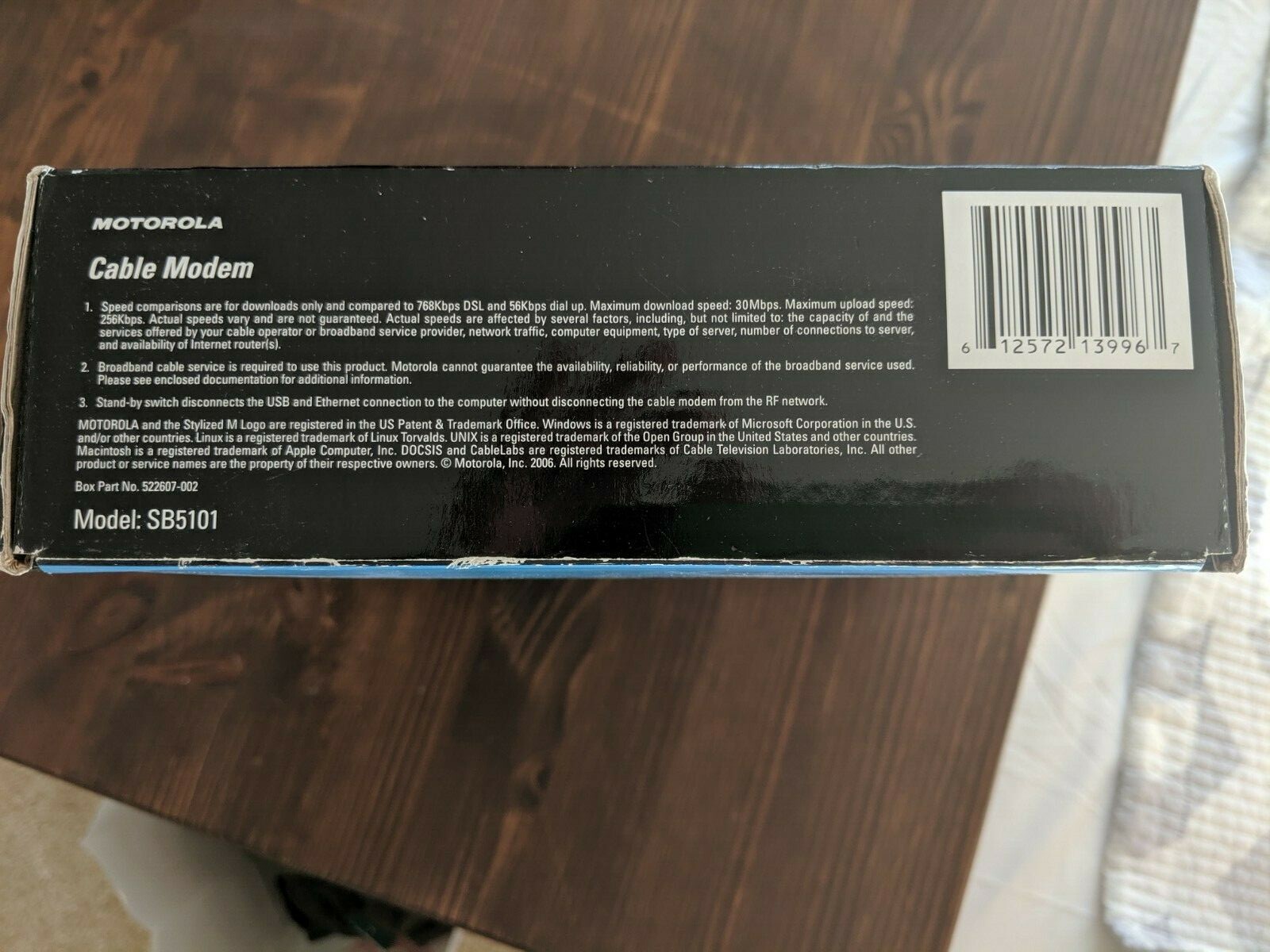 Motorola SURFboard SB5101 (SB515290-087-00) 38 Mbps – New Open Box – Free Ship