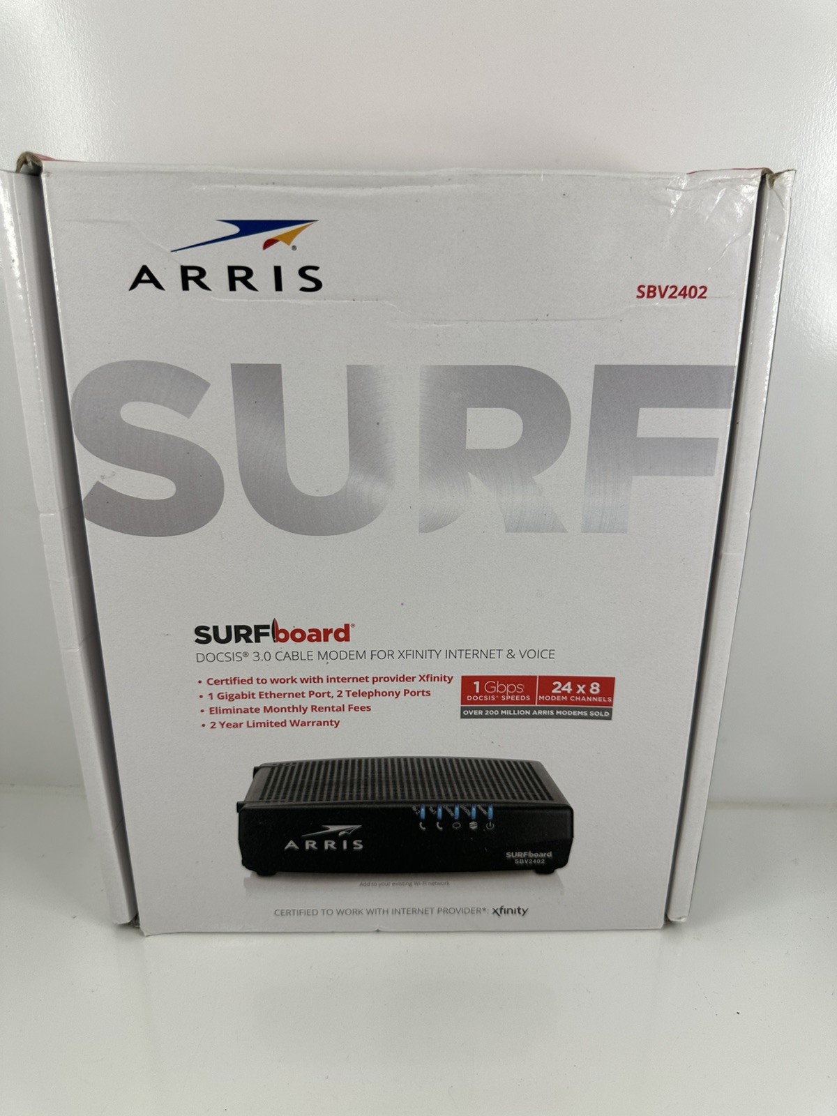 New ARRIS SURFboard SBV2402 DOCSIS 3.0 Cable Modem – XFINITY Comcast [READ]