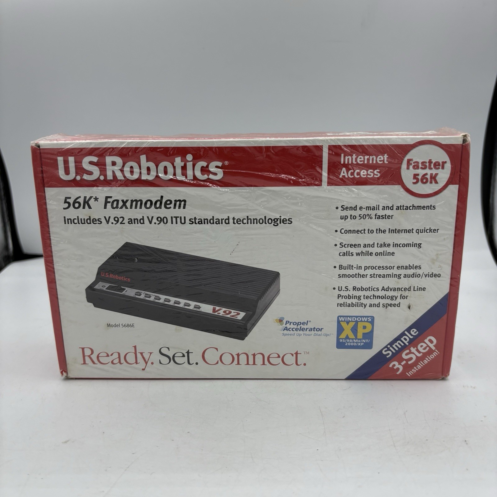 US Robotics 5686E 56K V.92 V.90 ITU Fax modem Factory Sealed