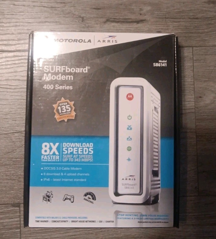 ARRIS SURFboard SB6141 Docsis 3.0 Cable Modem – 400 Series