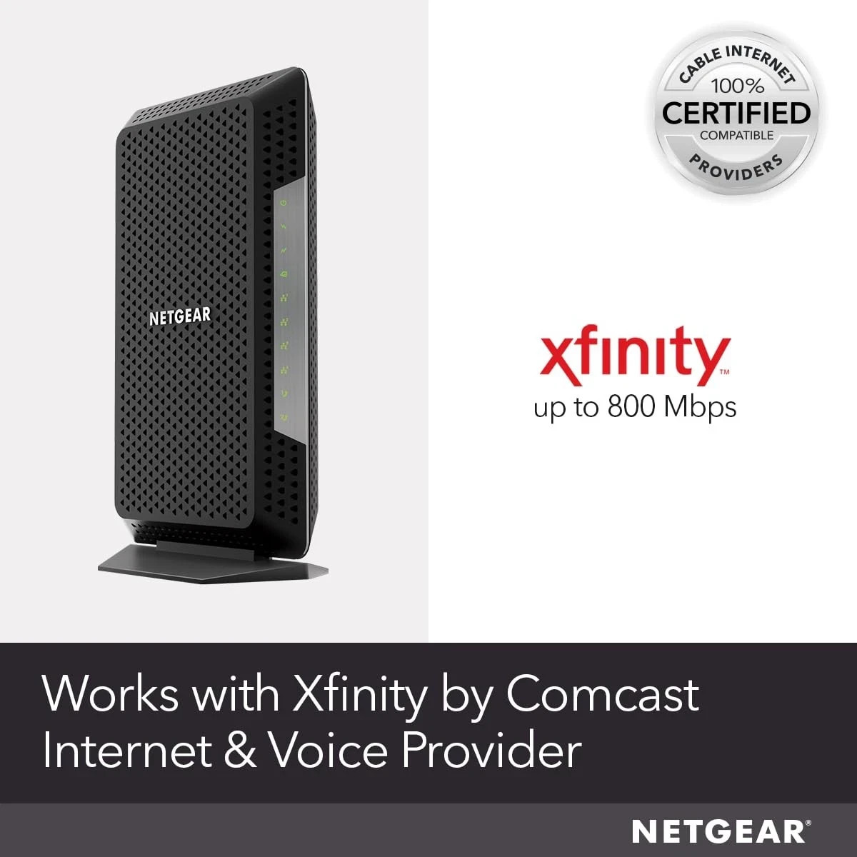 NETGEAR CM1150V Nighthawk Multi-Gig Speed Cable Modem for XFINITY Voice