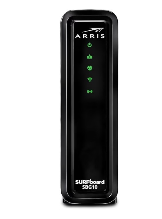 ARRIS (SBG10) – Cable Modem Router Combo – DOCSIS 3.0 16 x 4 Gigabit & AC1600