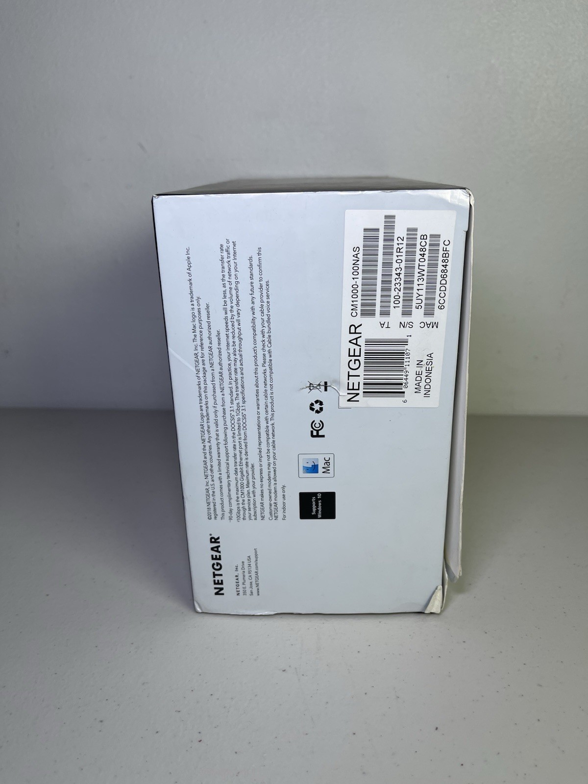 NETGEAR CM1000 DOCSIS 3.1 Up To 1Gbps Cable Modem CM1000-100NAS