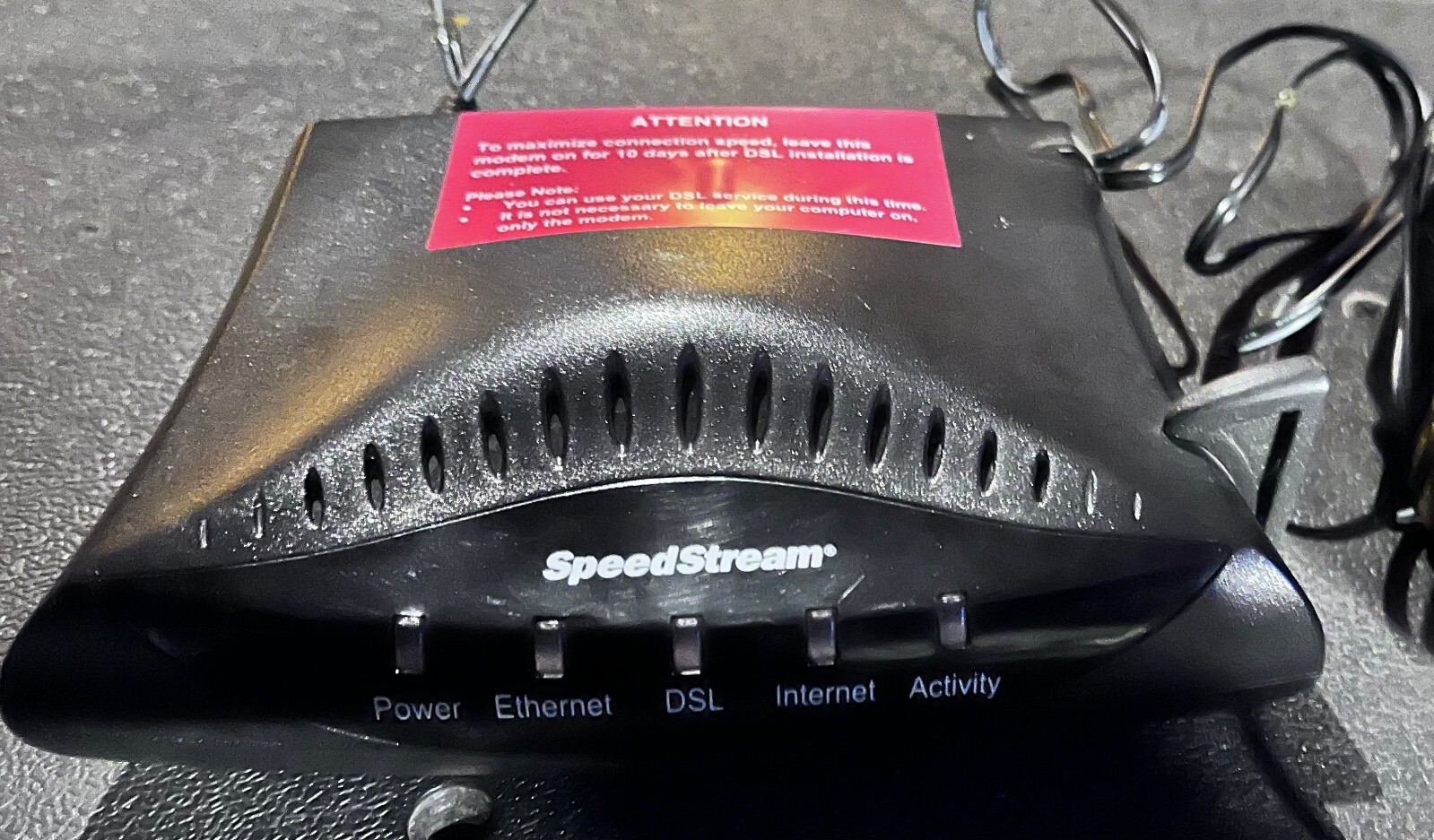 Efficient Networks Ethernet ADSL Modem with Power Supply