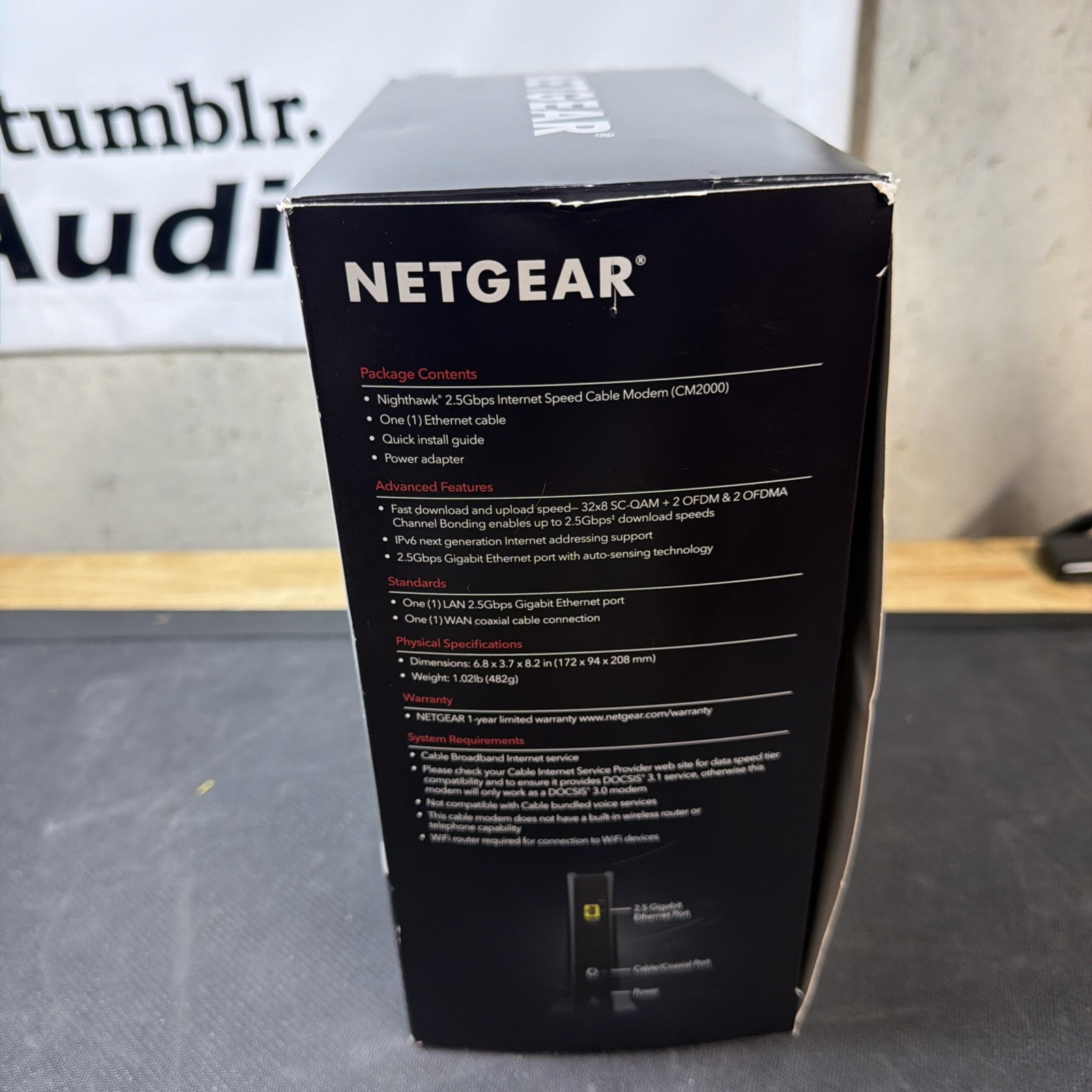 NETGEAR Nighthawk CM2000 DOCSIS 3.1 Multi-Gig 2.5Gbps Cable Modem USA SHIP!