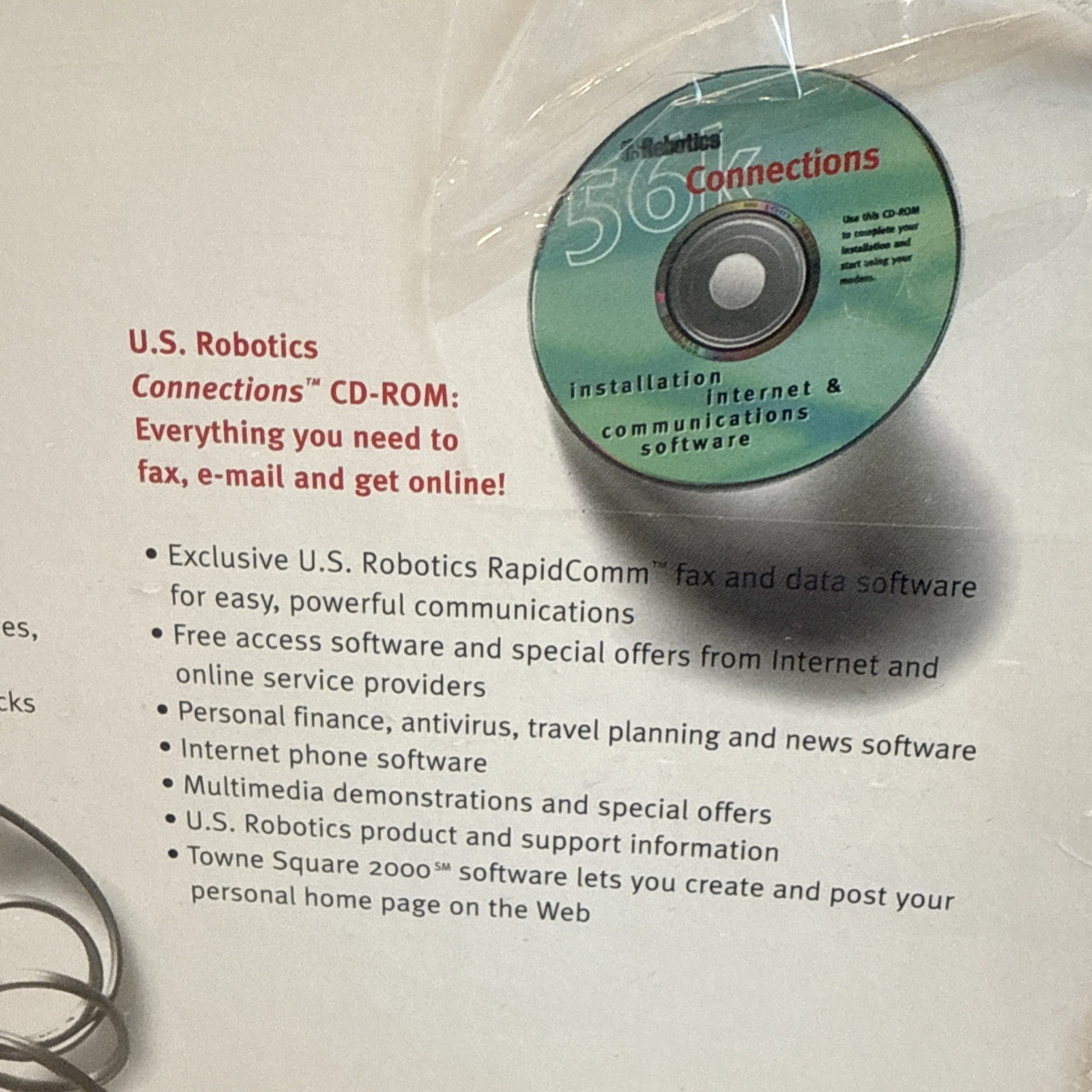 US Robotics Sportster 56K Faxmodem Internal Vintage Model No 1787/PC Plug & Play