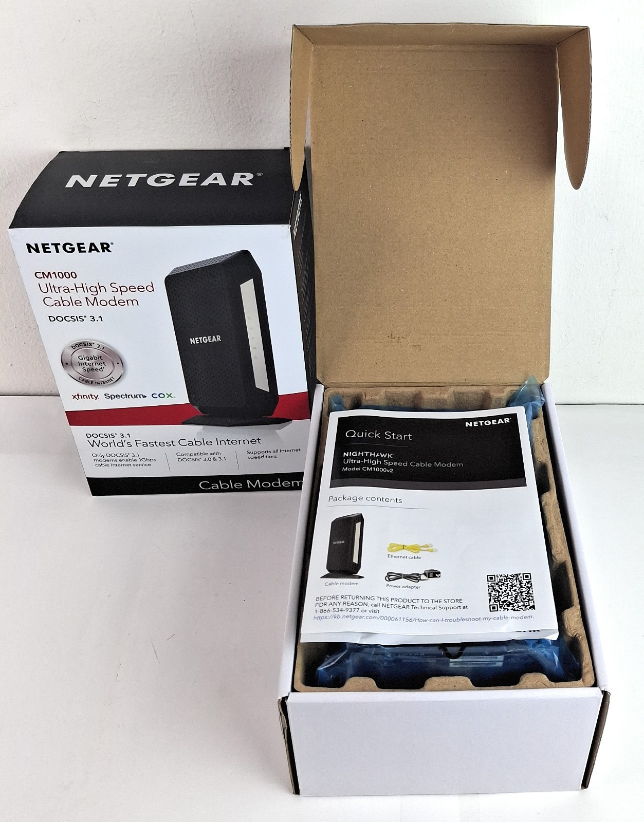 NETGEAR CM1000 DOCSIS 1000Mbps Cable Modem (CM1000-1AZNAS)