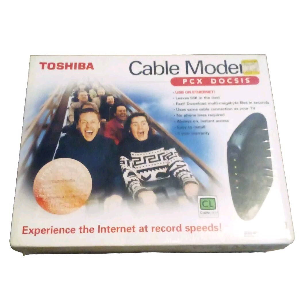 Toshiba DOCSIS Cable PCX2200 (DAZ8817F-R) 43 Mbps (NEW N.O.S. FACTORY SEALED)