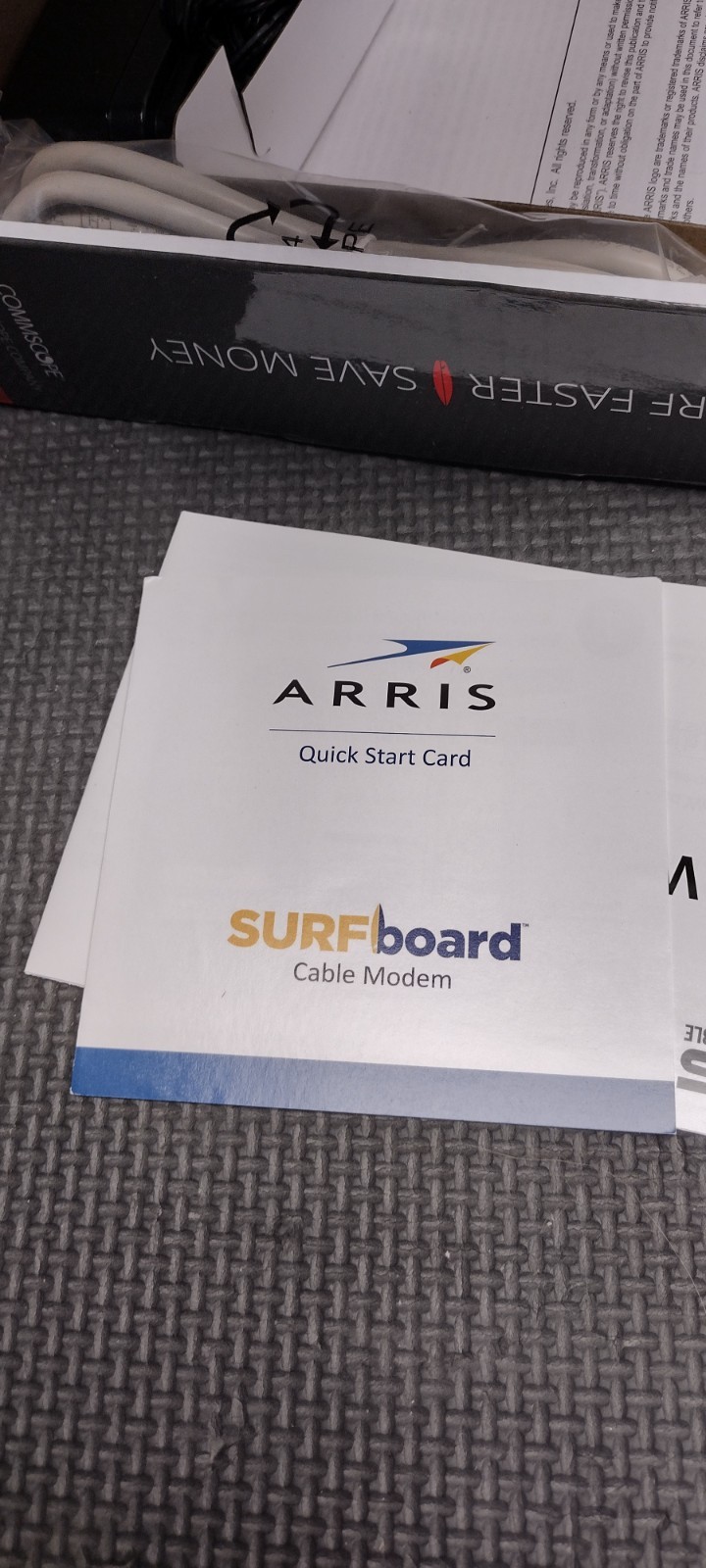 ARRIS SURFboard SB6190 32×8 DOCSIS 3.0 Gigabit Cable Modem
