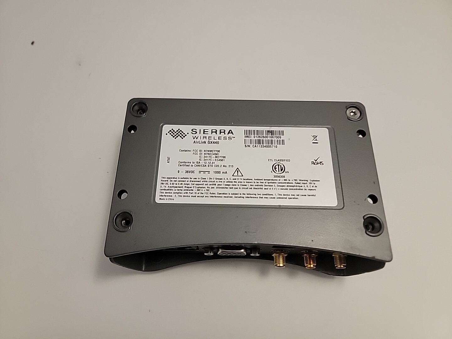 Sierra Wireless AirLink GX440 Cellular Modem Verizon , FOR PARTS (FAIR)