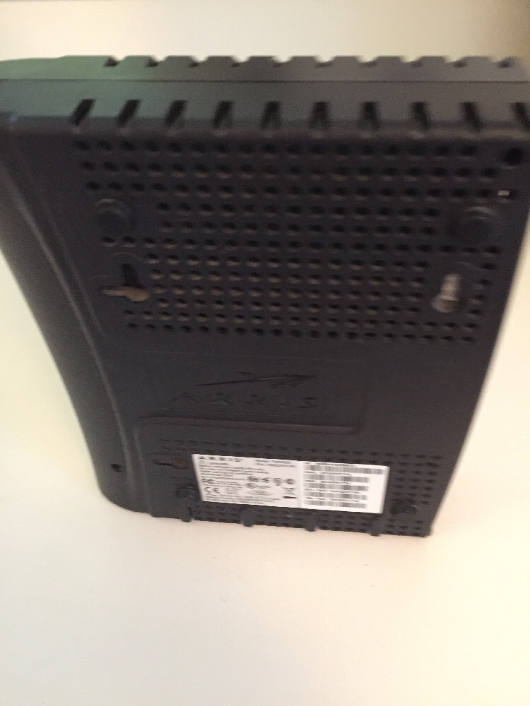 Used Arris Modem Model TM502G With Battery No Power cord