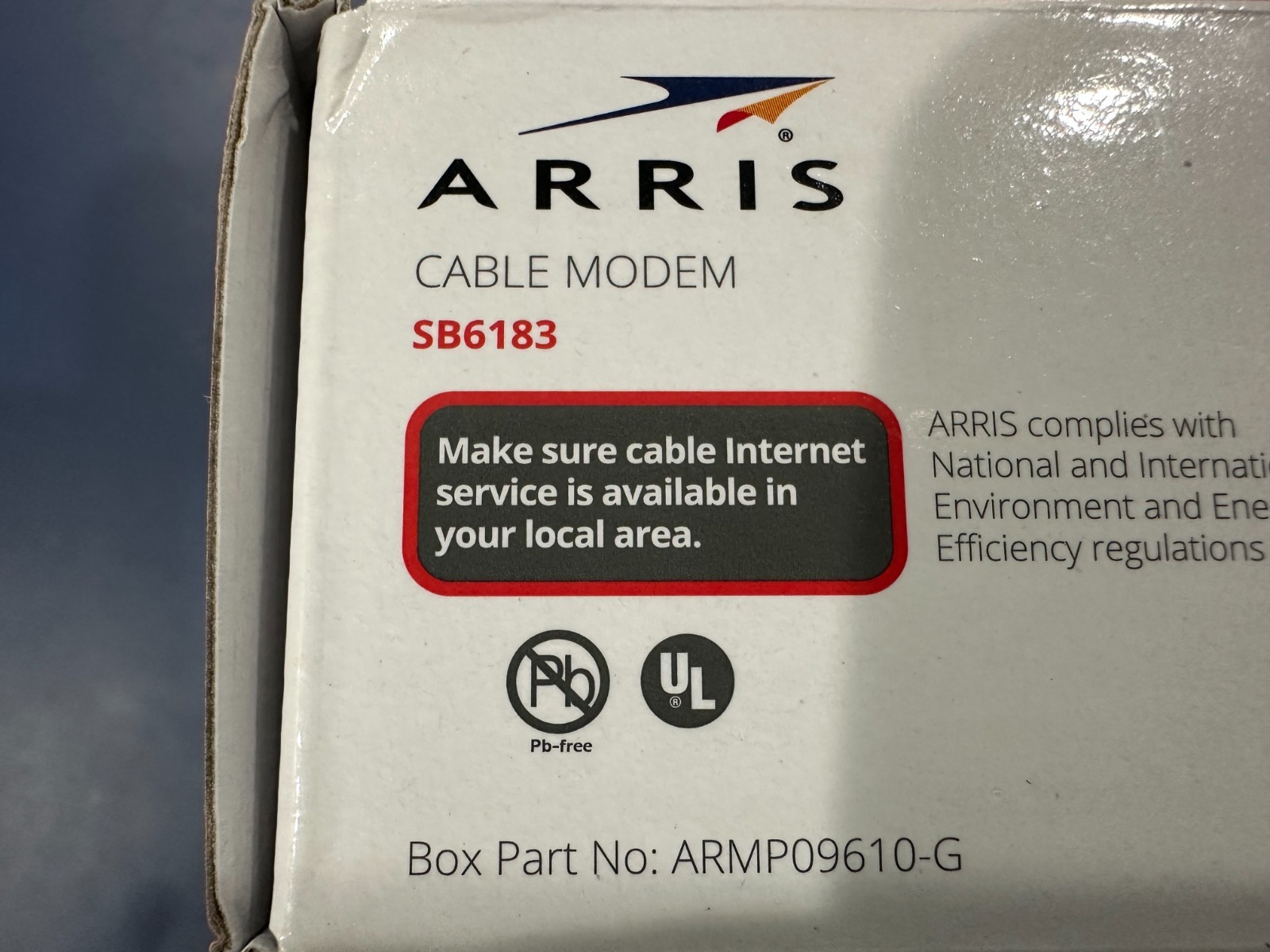 ARRIS SURFBOARD SB6183 16 x 4 DOCSIS 3.0 CABLE MODEM WHITE BRAND NEW BEST PRICE!