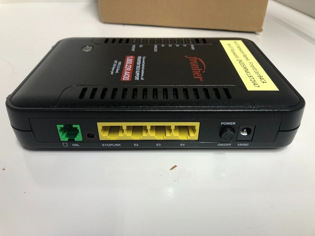 Frontier NETGEAR Broadband ADSL2+ Modem Model D2200D