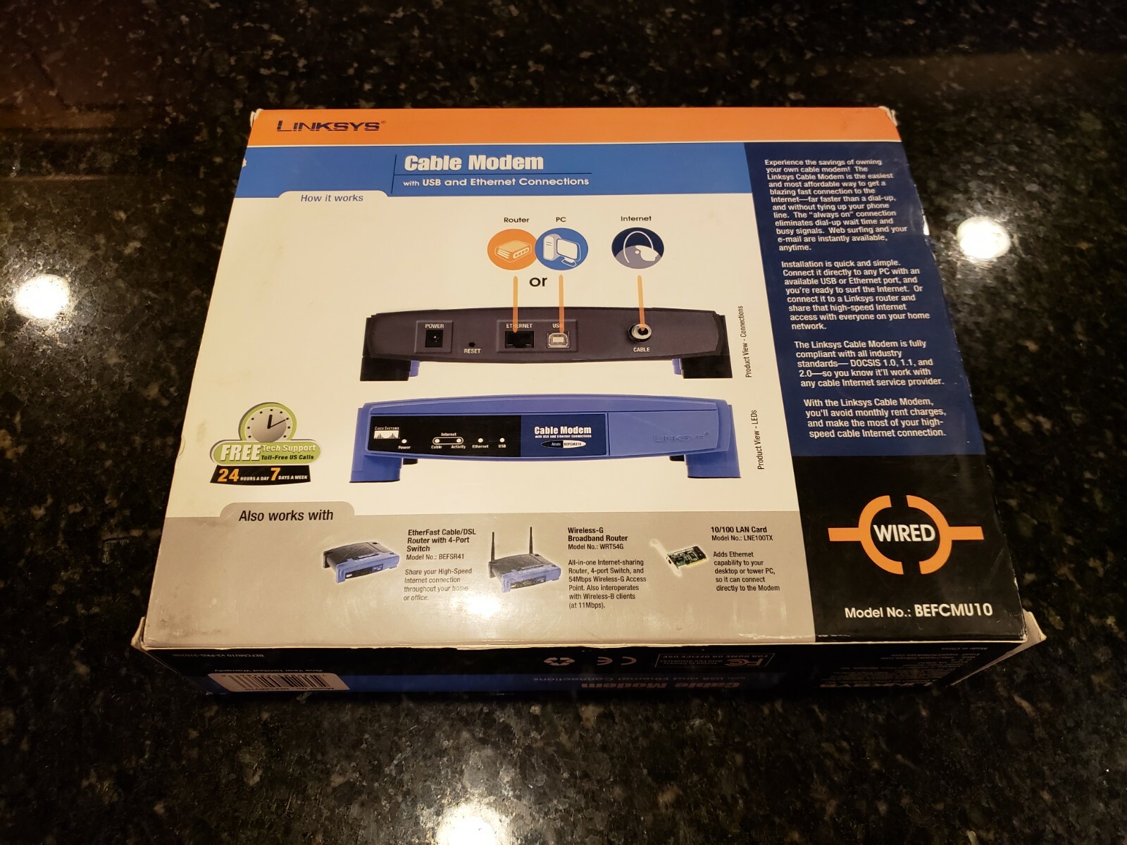 Cisco-Linksys BEFCMU10 Ethernet Cable Modem