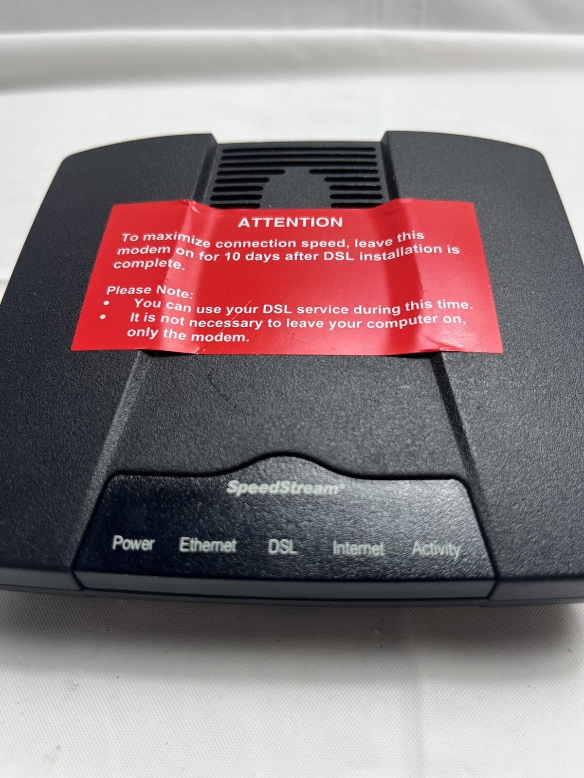 Siemens SpeedStream 4100 Ethernet ADSL 060-D141-A39 Modem Only No AC Adapter