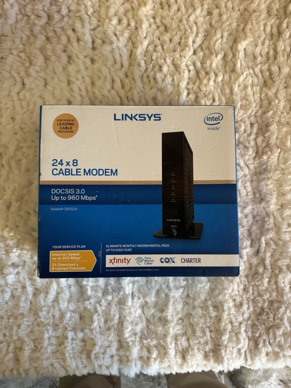 LINKSYS CM3024 High Speed DOCSIS 3.0 24 x 8 Cable Modem