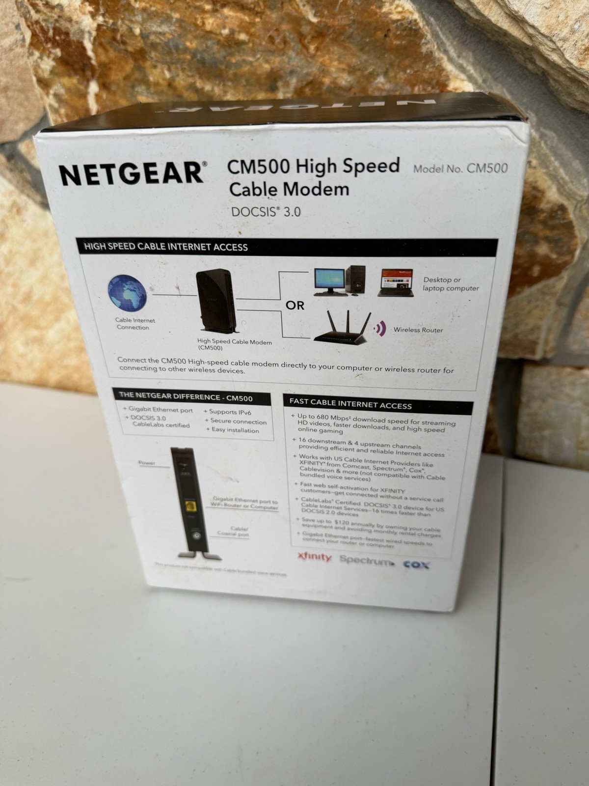Netgear High Speed Cable Modem Model CM500 – DOCSIS 3.0