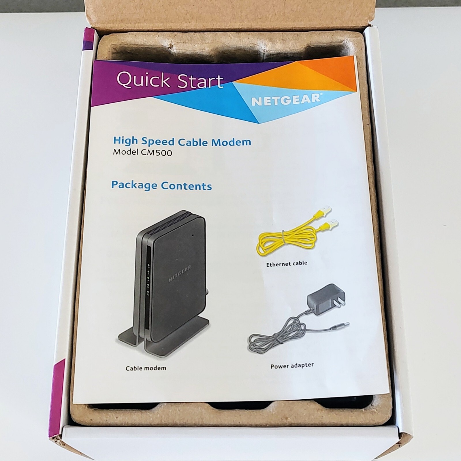 NETGEAR Cable Modem – Black – CM500V-1AZNAS #009