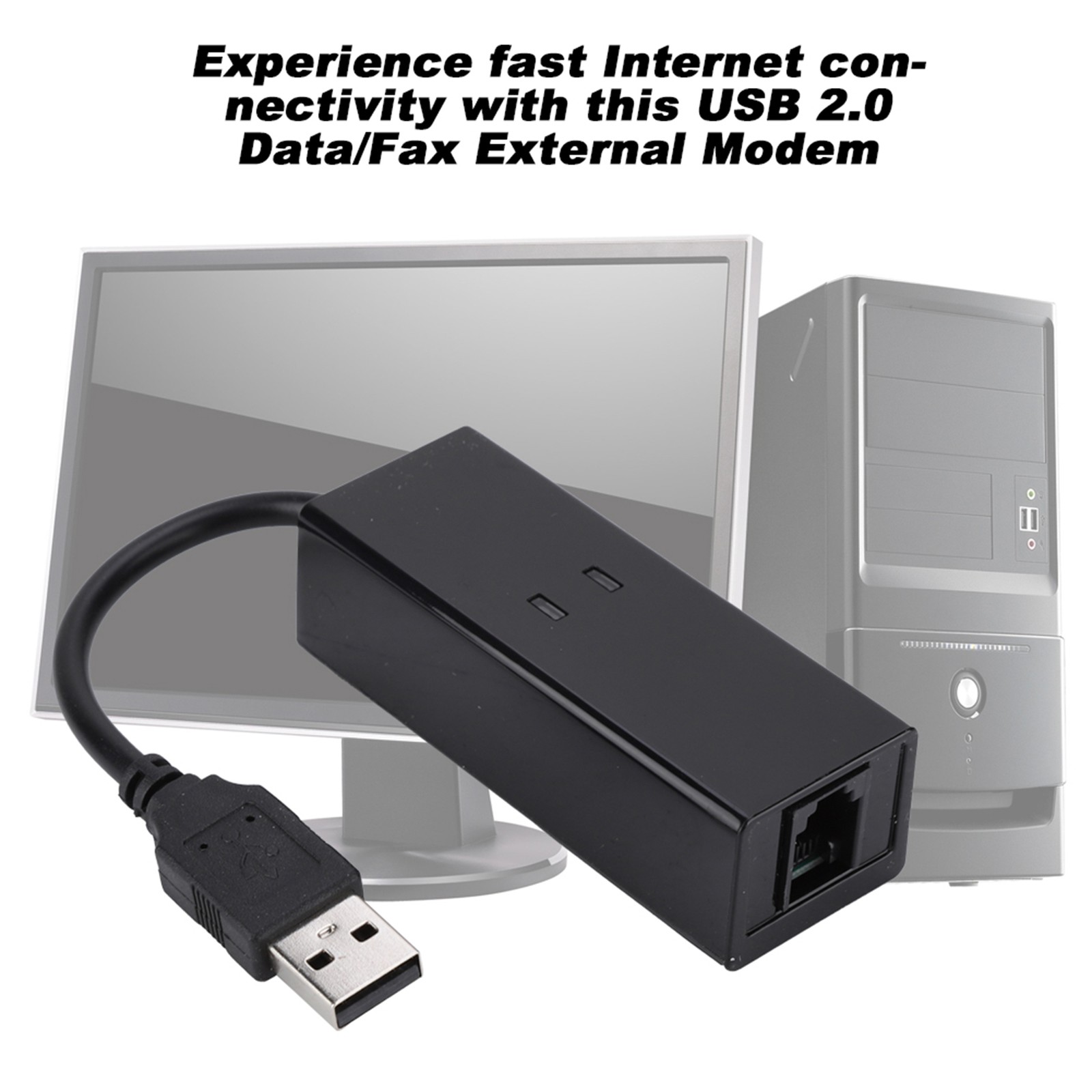 USB 2.0 56K External Dial Up Voice Data Modem For Fast Internet Connectivity