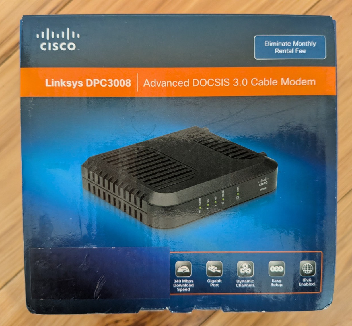 Cisco Linksys DPC3008 DOCSIS 3.0 Cable Modem – Open Box