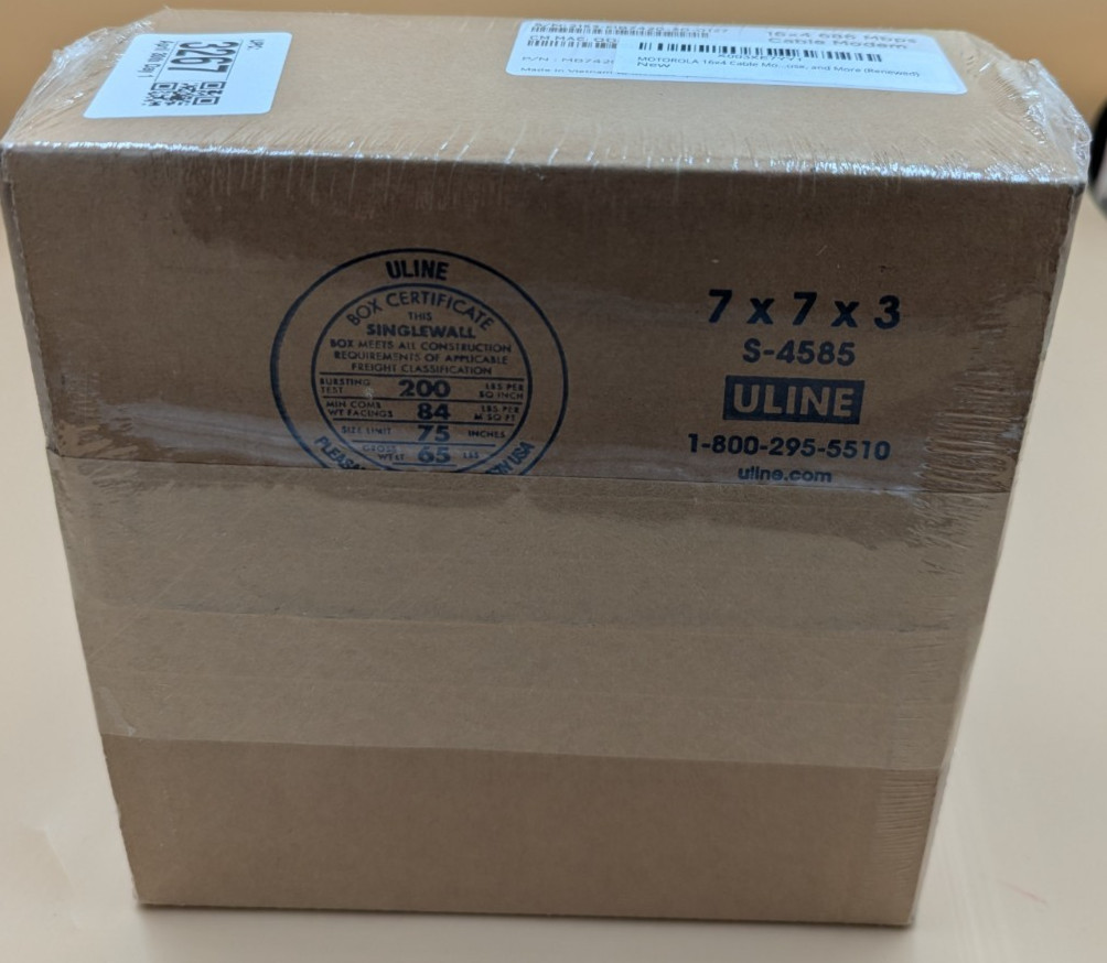 Motorola High Speed ​​Cable Modem MB7420 16×4 Black Refurbished Power Cable