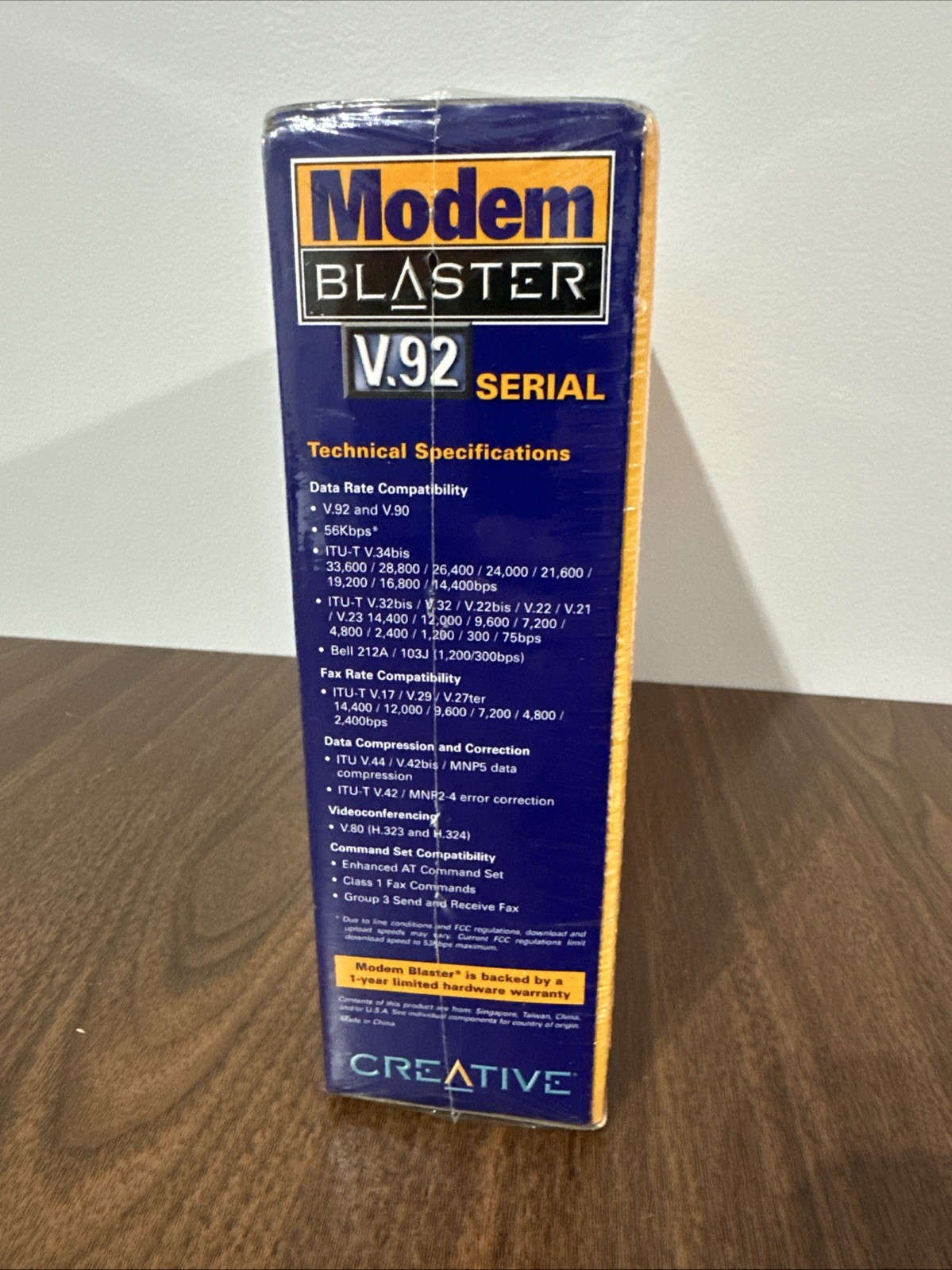 Unopened Creative Modem Blaster 56Kbps V.92 Serial Windows XP 2000 -Unopened