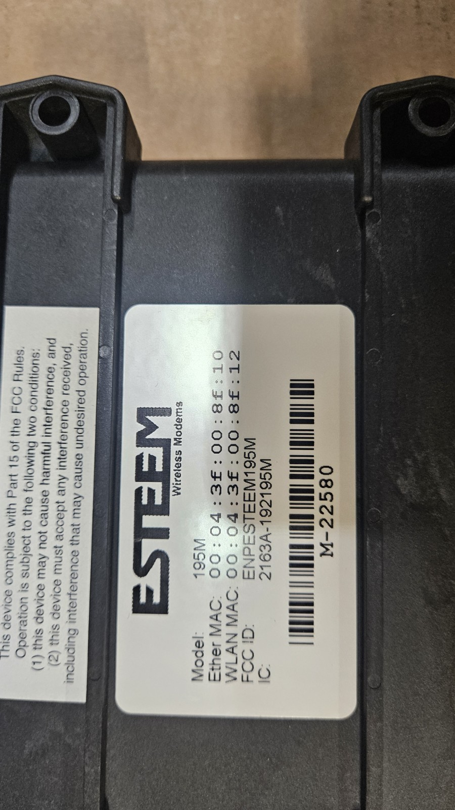 Esteem Model 195M Narrow Band