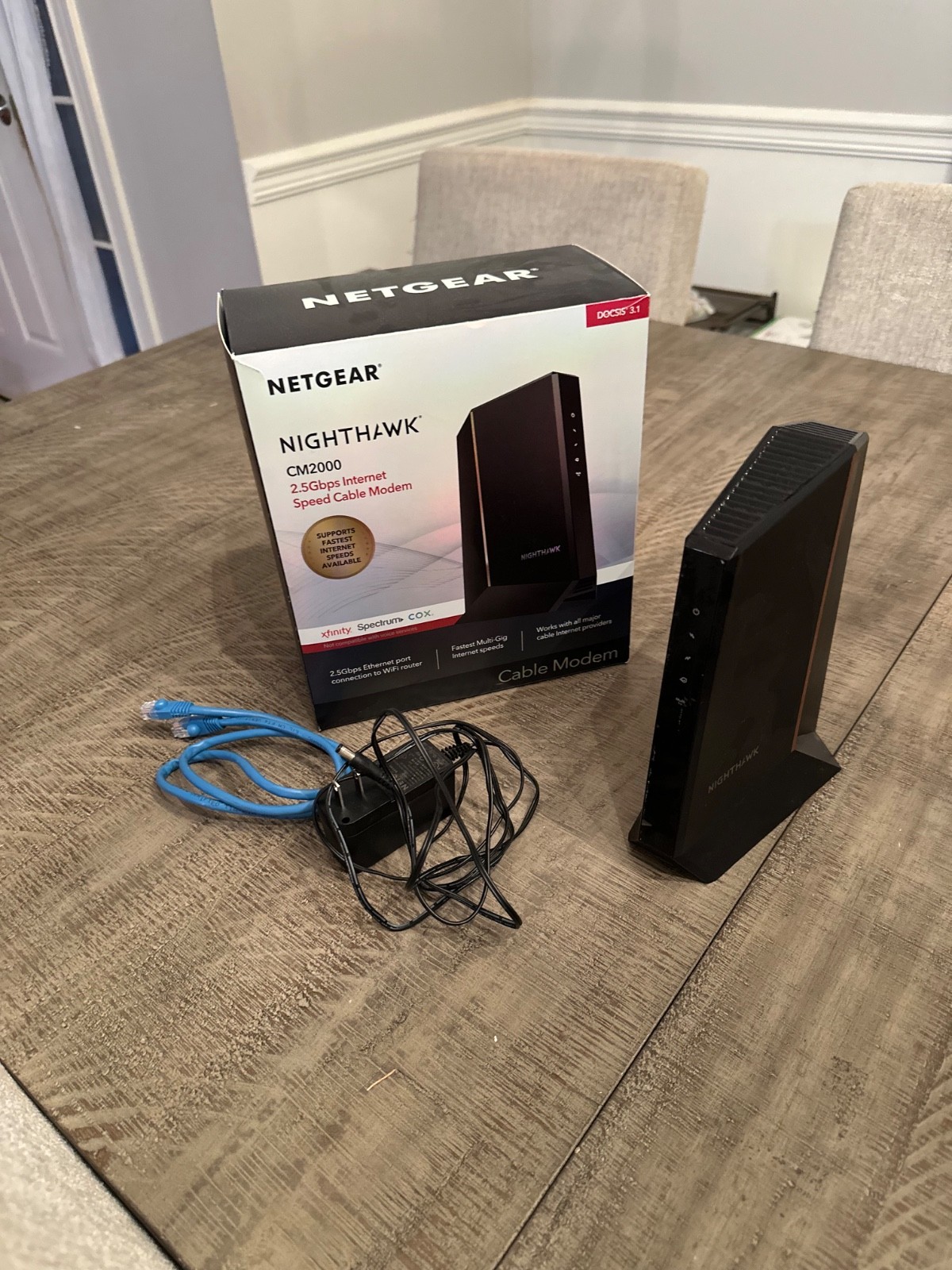 NETGEAR Nighthawk CM2000 DOCSIS 3.1 Cable Modem 2.5 Gbps Ethernet Port