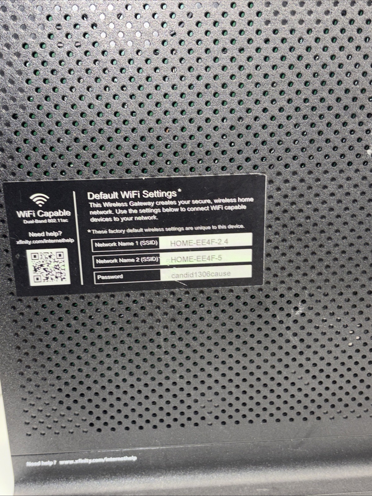 Xfinity Arris TG1682G Dual Band Wireless 802.11ac Cable Modem and Wi-Fi Router