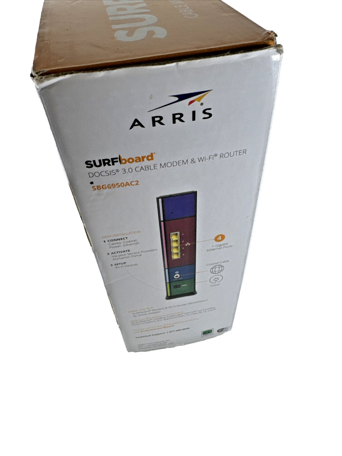 OPEN BOX ARRIS Surfboard SBG6950AC2 DOCSIS 3.0 Cable Modem /Wi-Fi Router READ!