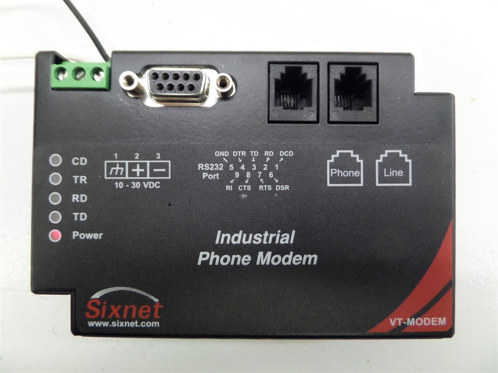 Sixnet VT-MODEM-1WW Rev: 5.00 Industrial Phone Modem