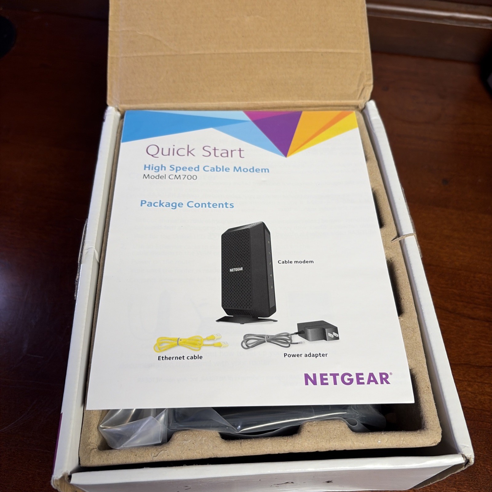 Netgear Cable Modem Black CM700 High Speed DOCSIS 3.0 1.4Gbps 32×8 New/Sealed
